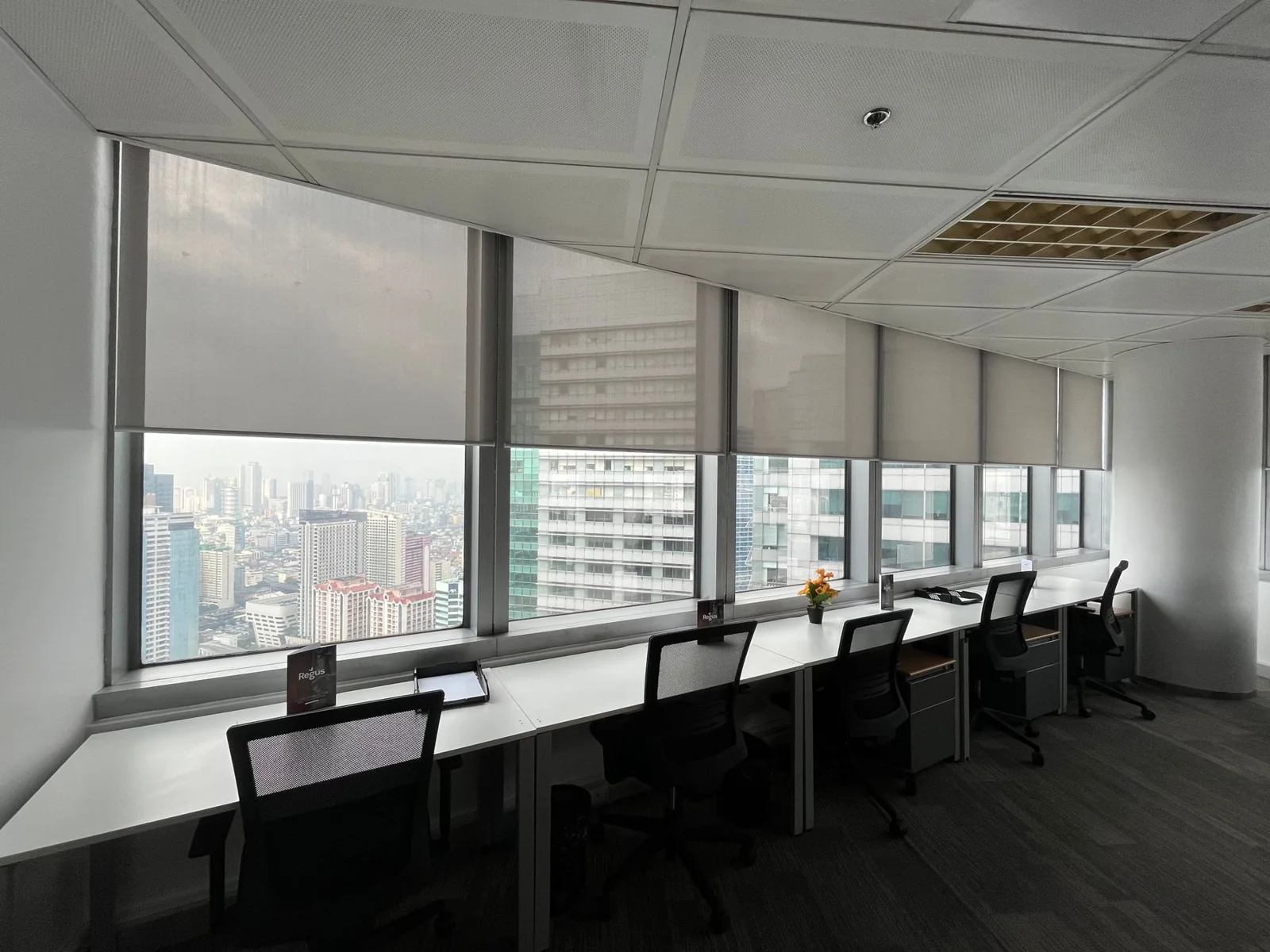 A bright workspace overlooking Makati, Philippines